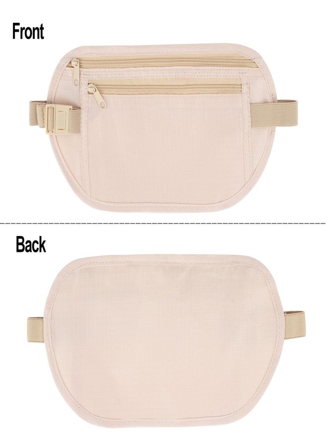 VIVITO Hidden Waist Bag | RFID Blocking Travel Money Belt & Anti-Theft Passport Wallet | Secure Undercover Waist Pouch for Men & Women | Water-Resistant Nylon & Adjustable (Multicolor, Pack of 2) - Image 5